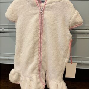 Cecil and Lou Pink Trimmed Terry Coverup